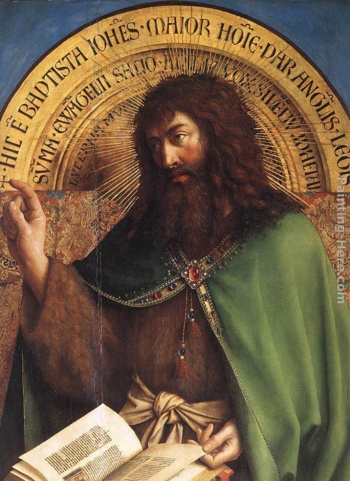 Jan van Eyck The Ghent Altarpiece St John the Baptist [detail]